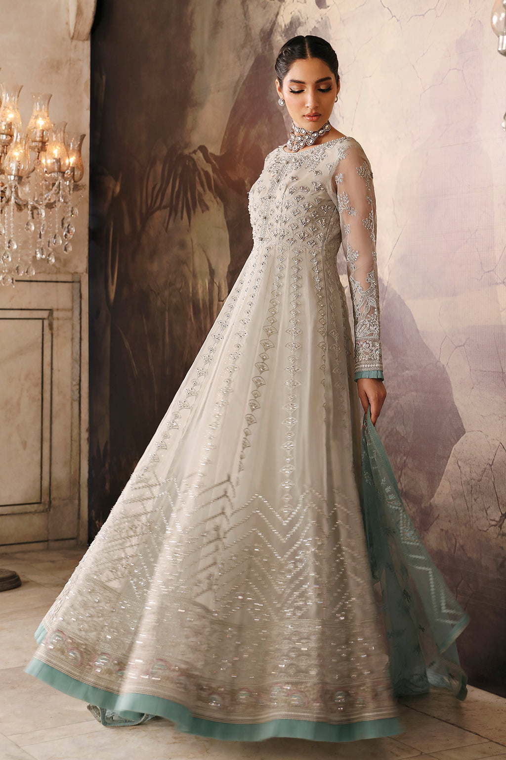 Mehak By Flossie Unstitched 3 Piece Luxury Formals Vol-08 Collection'2025-FE-803