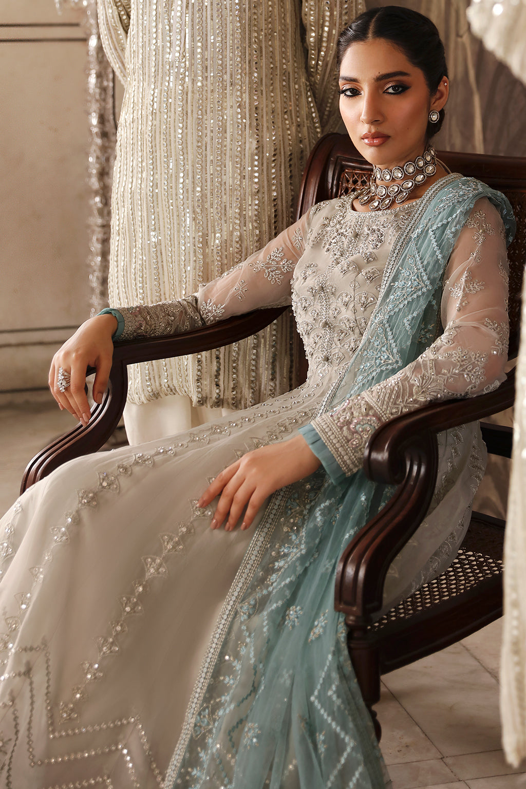 Mehak By Flossie Unstitched 3 Piece Luxury Formals Vol-08 Collection'2025-FE-803
