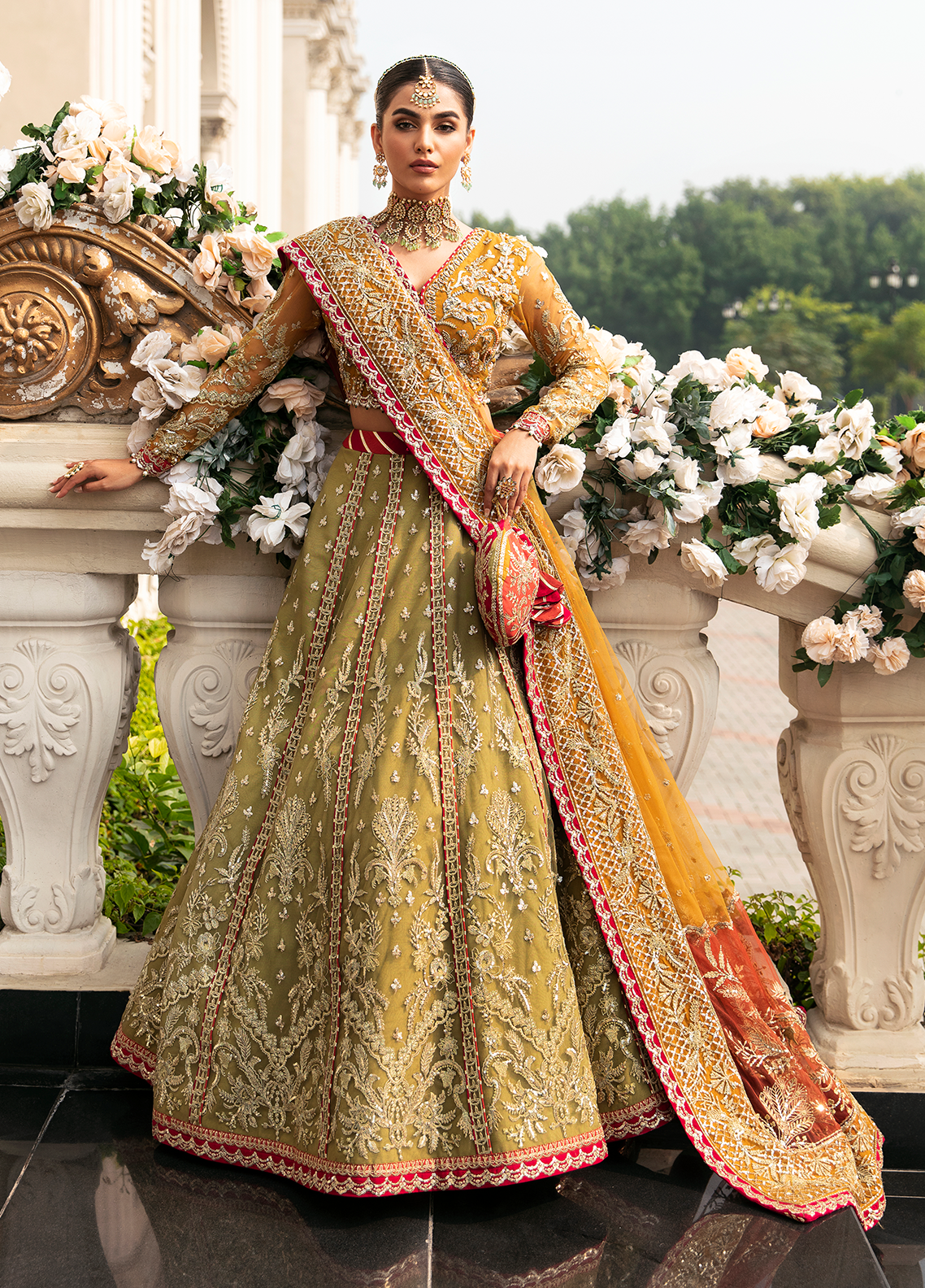 Gulaal Unstitched 3 Piece Wedding Collection'2023-Diya (GL-WU-23V1-01)