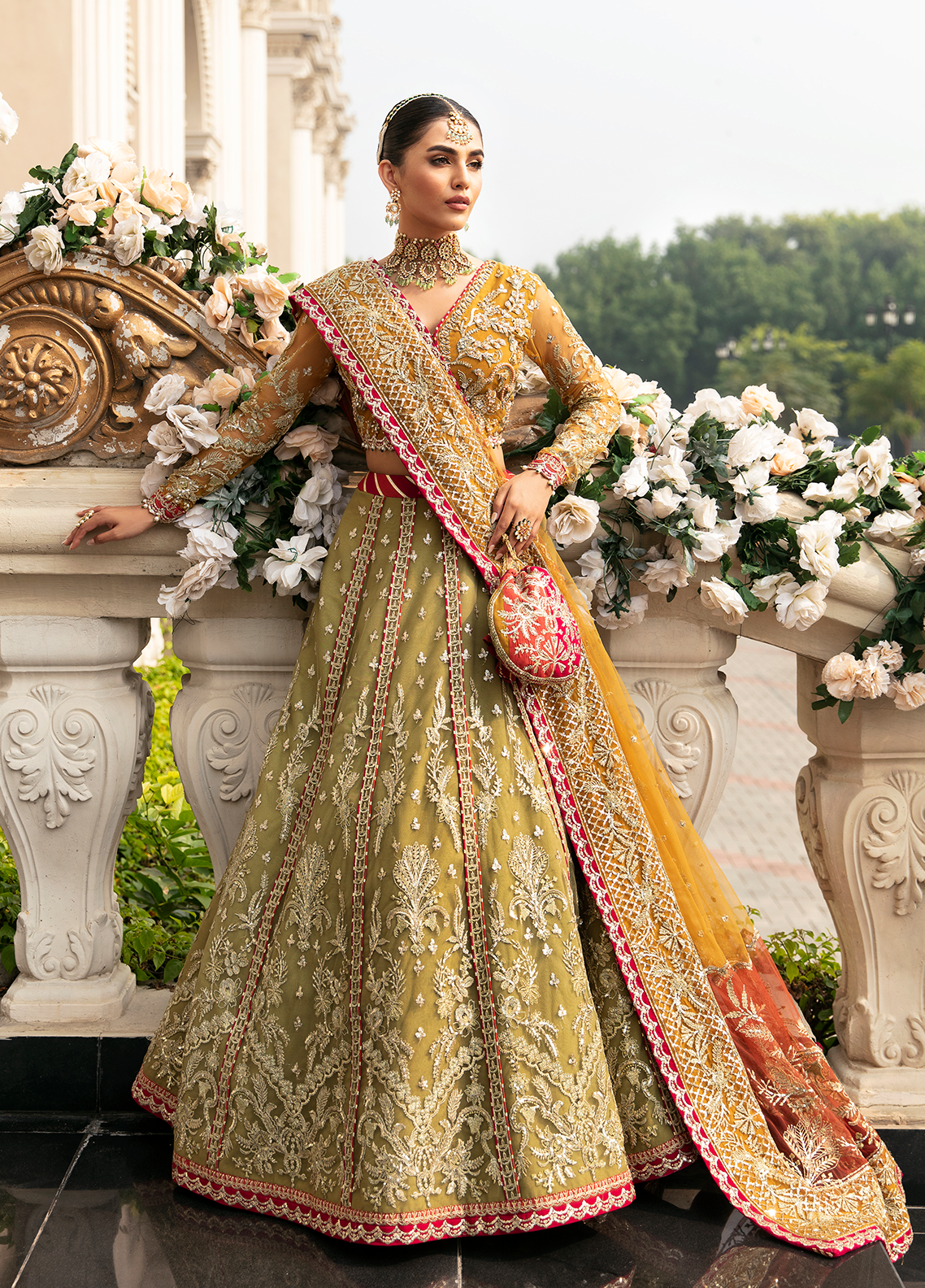 Gulaal Unstitched 3 Piece Wedding Collection'2023-Diya (GL-WU-23V1-01)