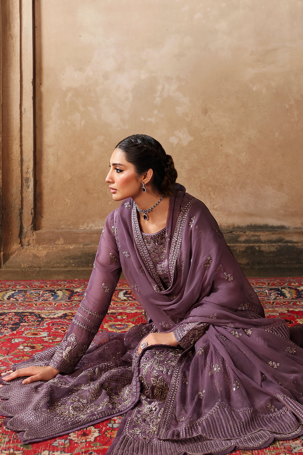 Mehak By Flossie Unstitched 3 Piece Luxury Formals Vol-08 Collection'2025-FE-808