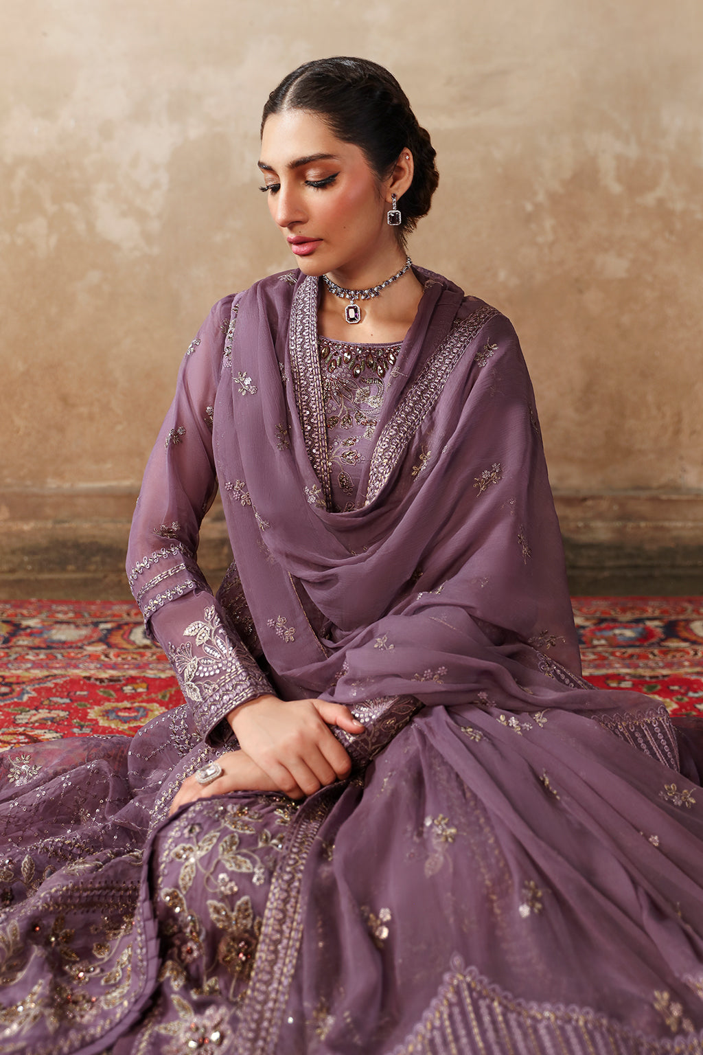 Mehak By Flossie Unstitched 3 Piece Luxury Formals Vol-08 Collection'2025-FE-808