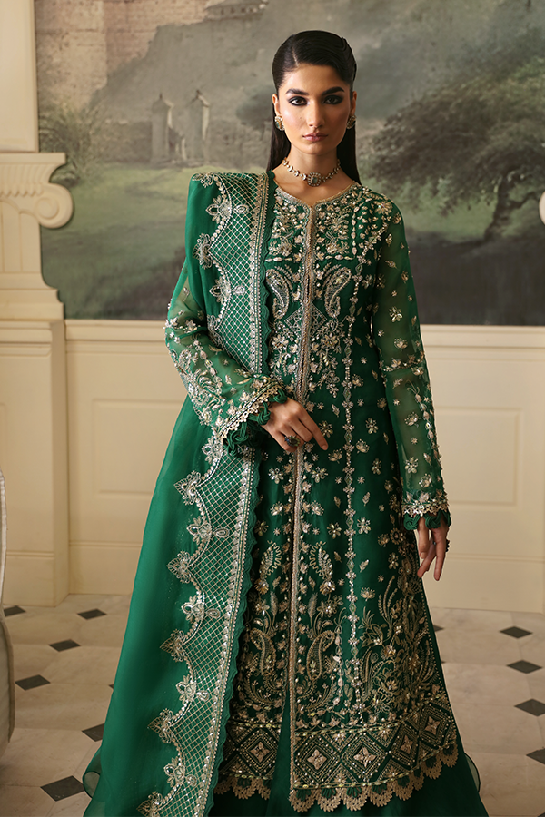 Nyra Unstitched 3 Piece Wedding Festive Collection'2025-Jade