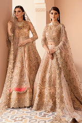 Serene Unstitched 3 Piece Formals Suits-IB-08 Gold Majesty