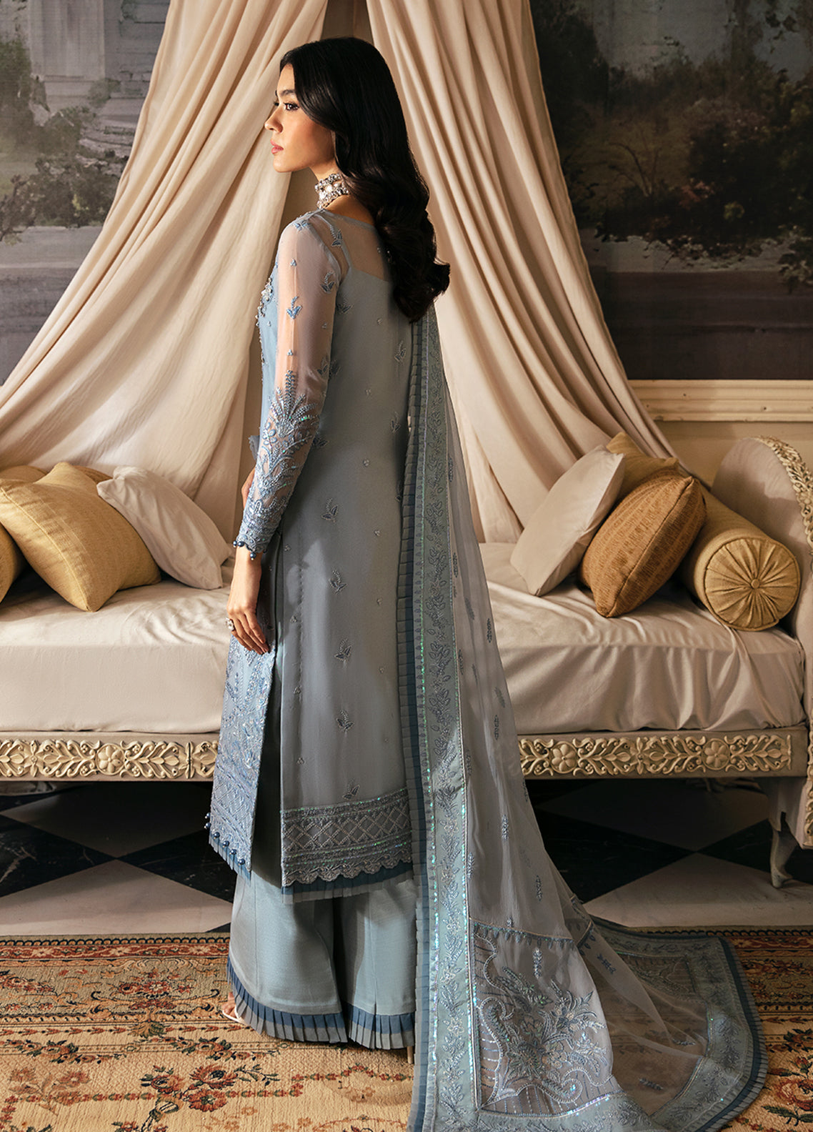 Gulaal Unstitched 3 Piece Emb Chiffon Vol-02 Collection'2023-Zuria