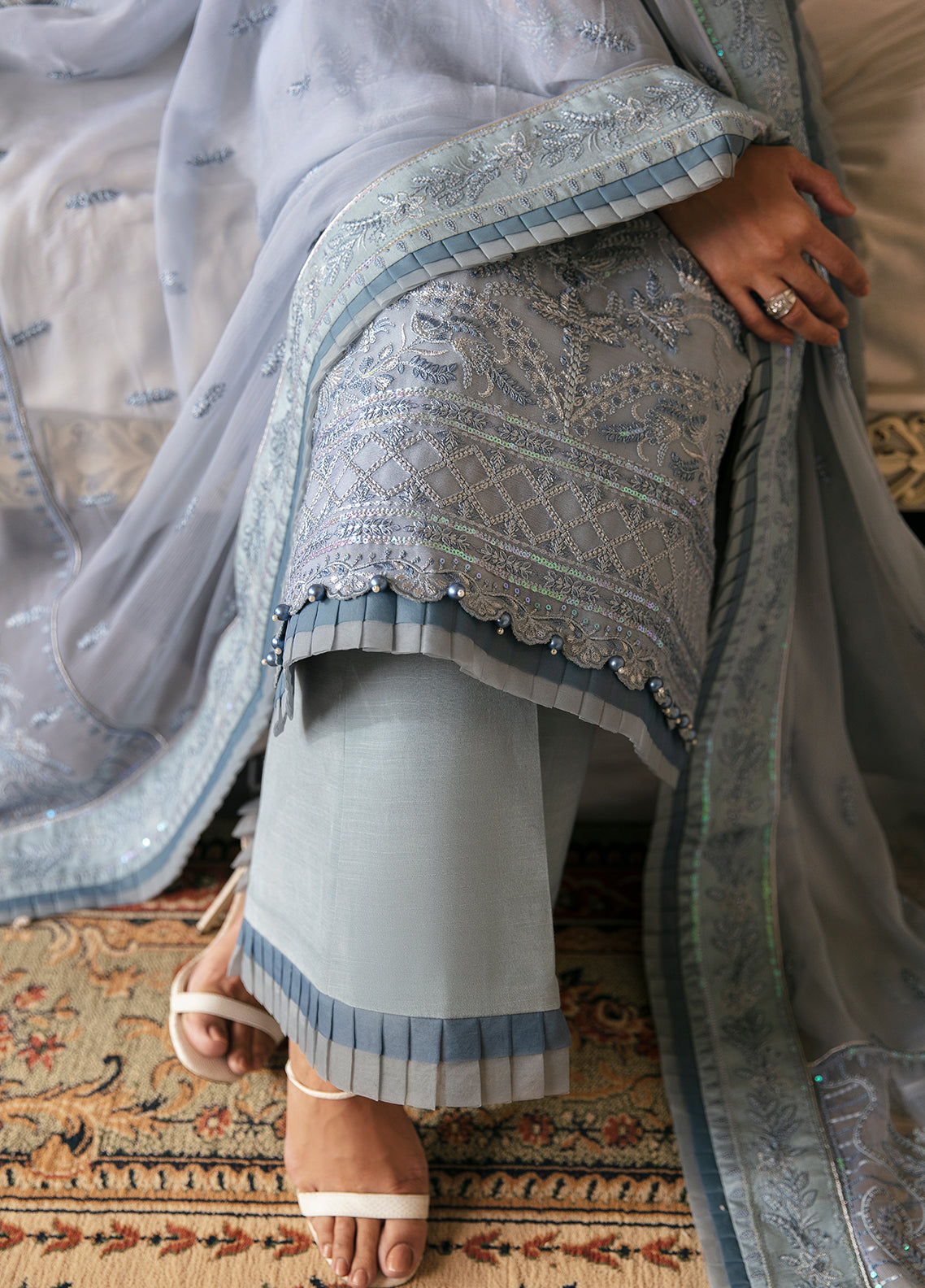 Gulaal Unstitched 3 Piece Emb Chiffon Vol-02 Collection'2023-Zuria