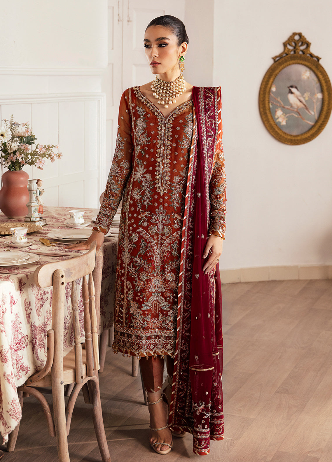 Gulaal Unstitched 3 Piece Emb Chiffon Vol-02 Collection'2023-Laira