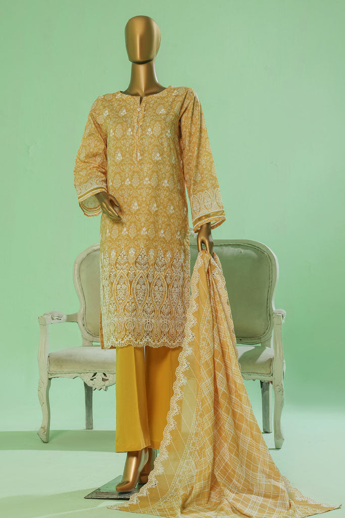 Printkari by Hz Stitched 3 Piece Chikankari Eid Pret Vol-03 Collection'2025-PEC-3P-056