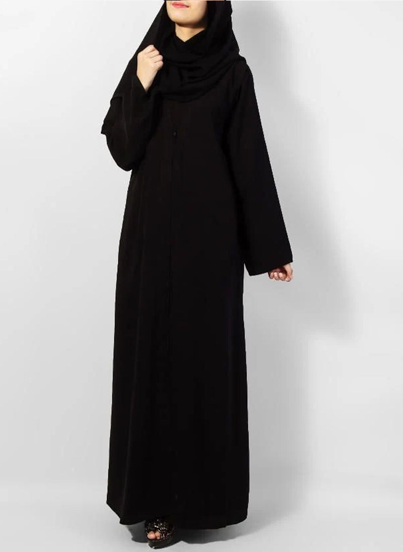 Hijab Ul Hareem Nice Looking Black Abaya 0122-P