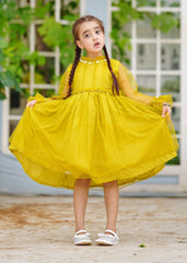 Fairy Bloom by Modest Stitched kids Formals Collection'2025-Olive