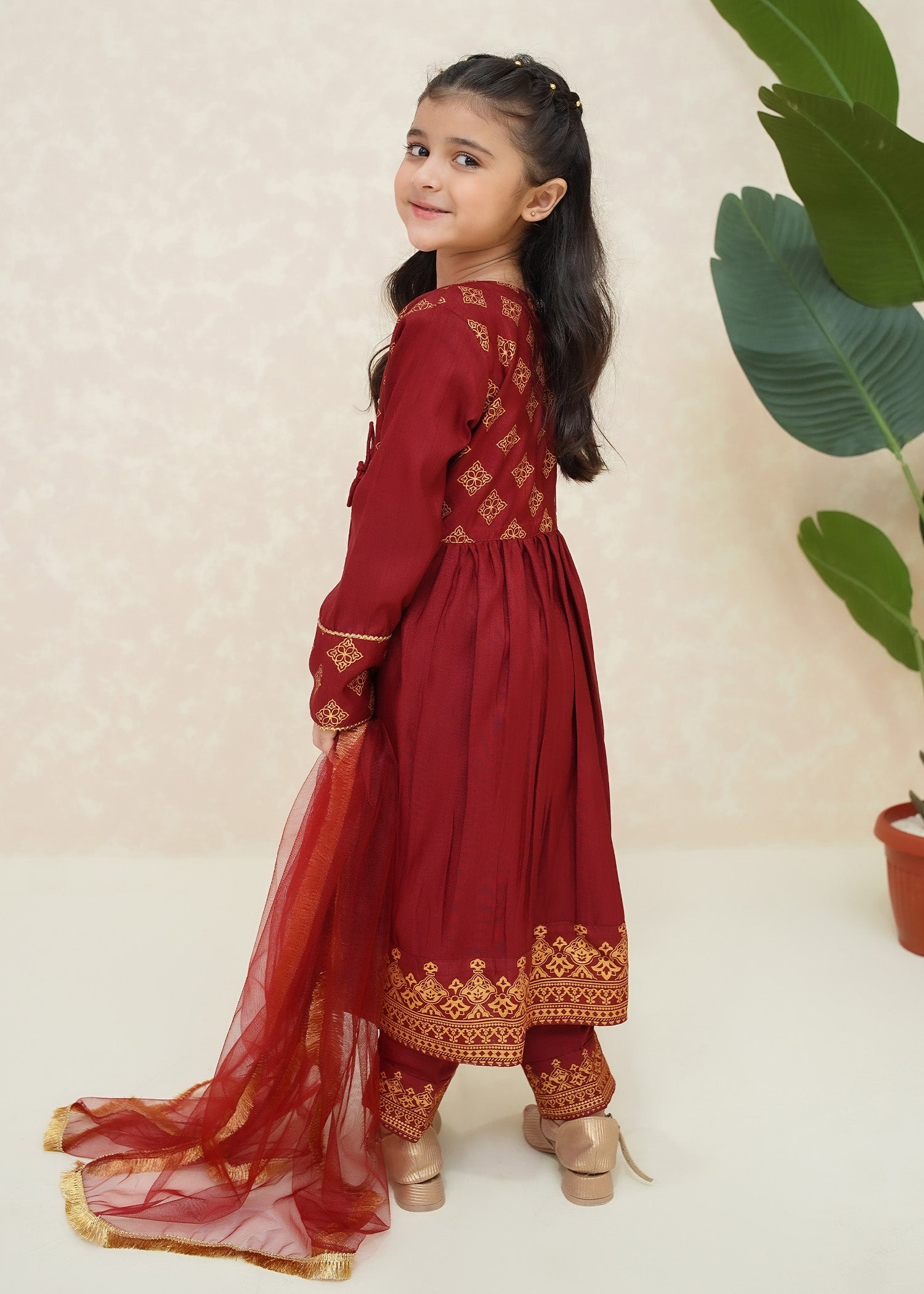 Modest Stitched 3 Piece Formals Kids Collection'2025-Gulnar
