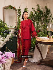 Pairi Daeza By Nine Needles Unstitched 3 Piece Luxury Lawn Collection'2025-Vine-NL-08