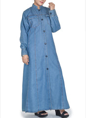 Hijab Ul Hareem Hijabulhareem Denim Coat Abaya 0118-R-982