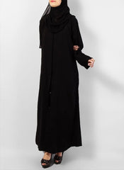 Hijab Ul Hareem Best Simple Style Black Abaya 0121-P