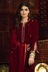 Makhmal By Zaaviay Stitched Daneen (Three Piece)