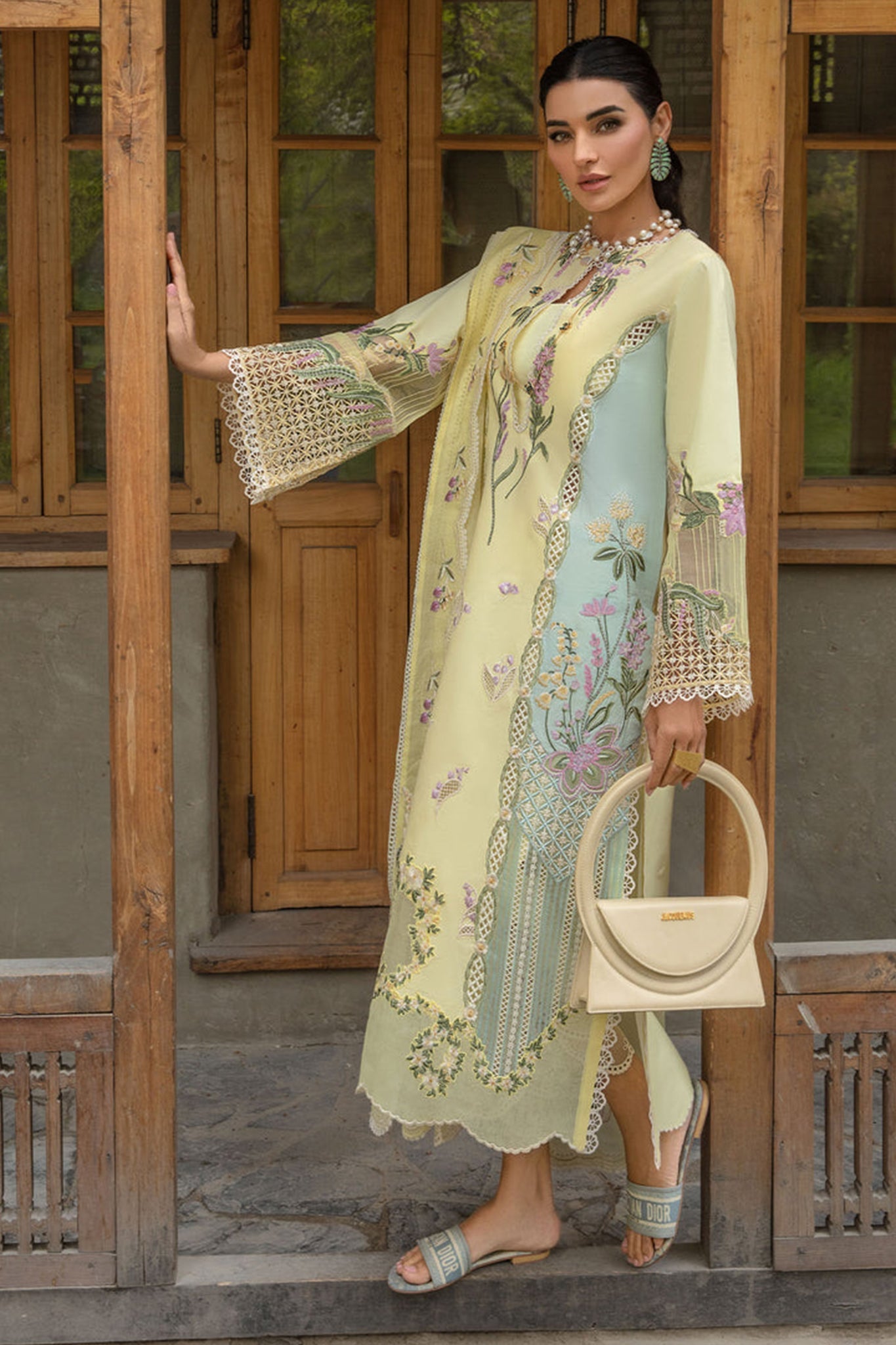 Crimson Unstitched 3 Piece Fancy Emb Lawn Collection'2024-06-B-Sun Kissed