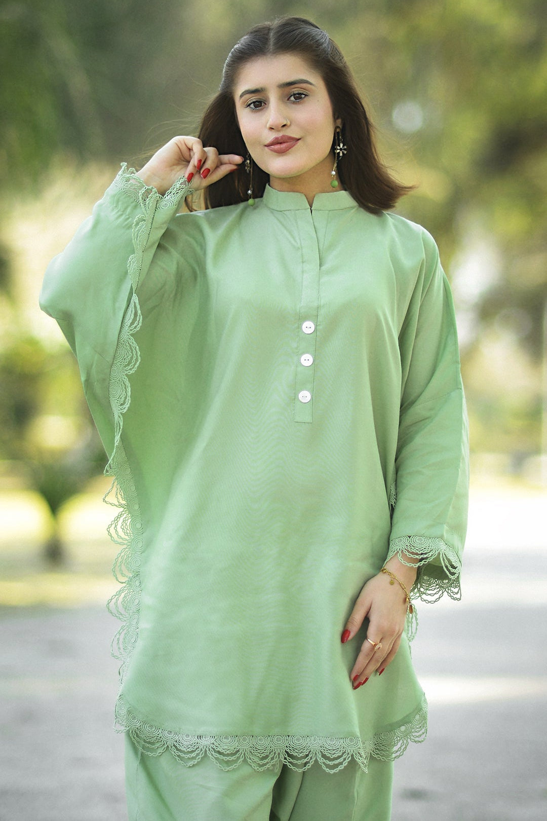 Urban Cut 2 Piece Cotton Embellished  Co- Ord Set