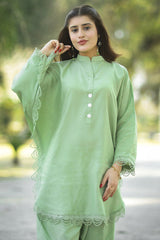 Urban Cut 2 Piece Cotton Embellished  Co- Ord Set