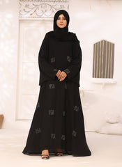  Fabric Jilbab with Stone Work Jilbab