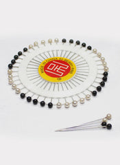Hijab Ul Hareem Ring Pins Small 40 Pcs Pkt Black & White