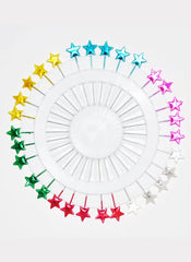 Hijab Ul Hareem Ring Pins Fancy 40 Pcs Pkt Multi Color