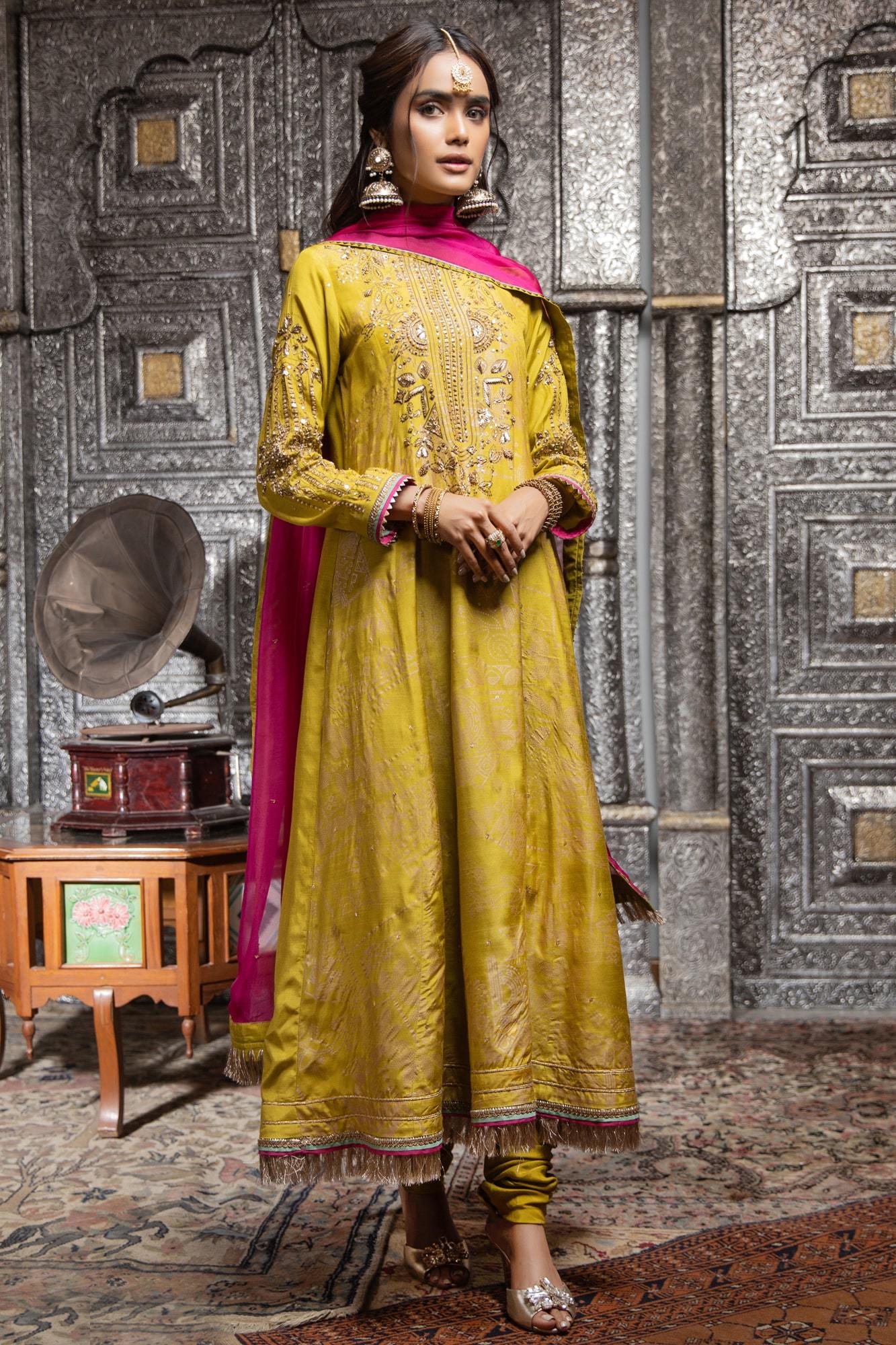 Zaaviay Eid Edit Stitched Dhaani (Three Piece)
