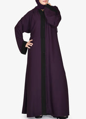 Hijab Ul Hareem Plain Contrast Color Nida Abaya without Dupatta 0116-PR Arabis
