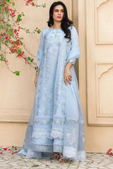 Tabeer By Mariam Malik Stitched 3 Piece Summer Collection'2025-Azure