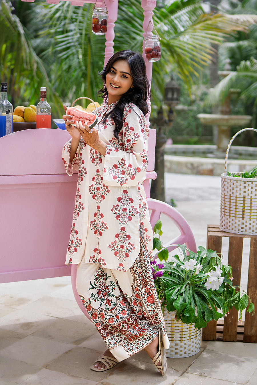 Sip N Style by Opole Stitched 2 Piece Summer Collection'2025-Lychee Fizz