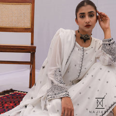 Najia Zia Stitched 2 Piece Georgette Collection'2025-Sheesh Mahal