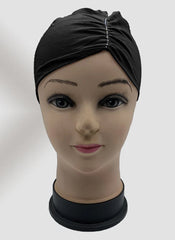 Hijab Ul Hareem Black Side Parting Hijab Cap Stone