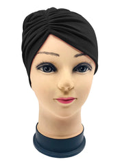 Hijab Ul Hareem Black Side Parting Hijab Cap