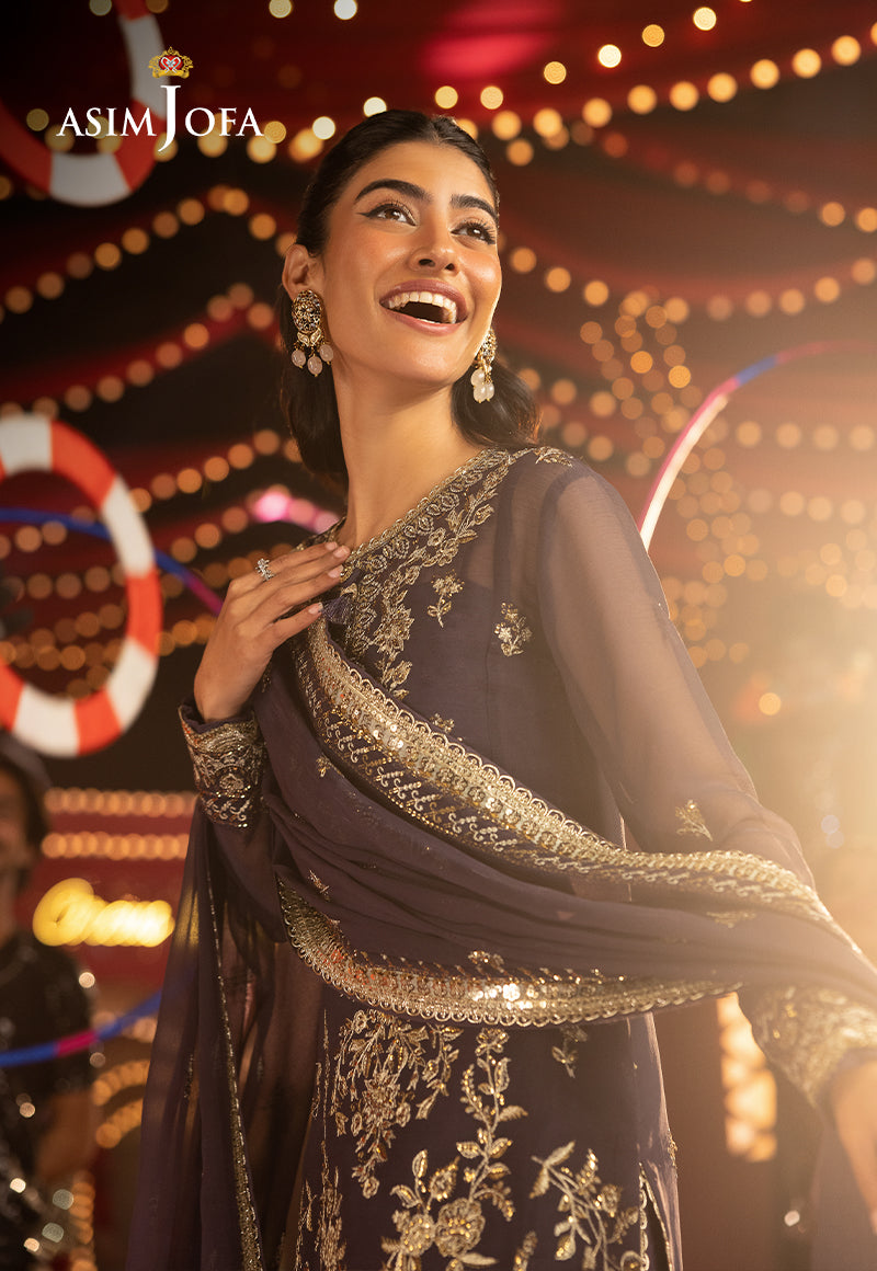 Asim Jofa LUXURY FESTIVE DROP 2 Ajlf-01 Embroidered Chiffon 3 Pcs