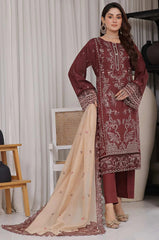 Dressline Un Stitched 3 Pcs Premium ChikankariEmb Viscose Zari Collection