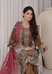 Dressline Un Stitched 3 Pcs Premium ChikankariEmb Viscose Zari Collection