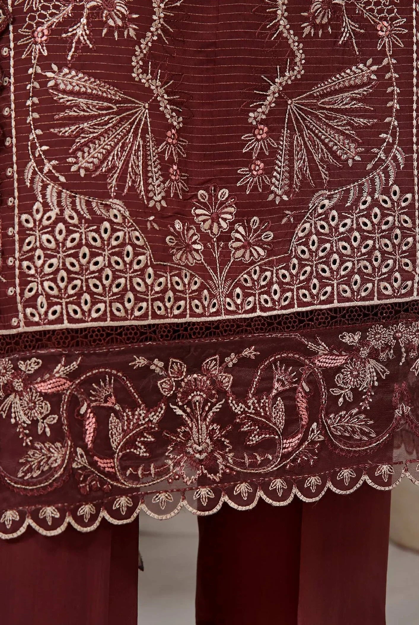 Dressline Un Stitched 3 Pcs Premium ChikankariEmb Viscose Zari Collection
