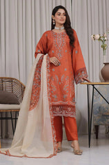 Dressline Un Stitched 3 Pcs Premium ChikankariEmb Viscose Zari Collection