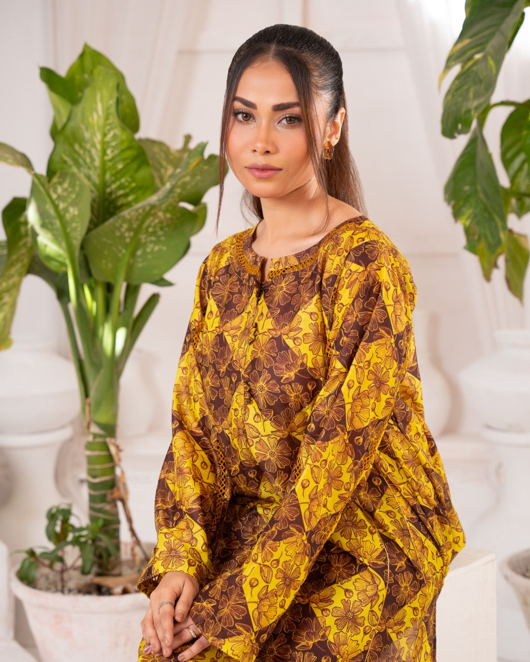 Ayla Studio Stitched PRINTED ESSENTIAL CO-ORD - Vintage Flora