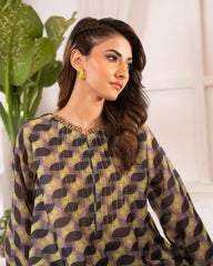 Ayla Studio Stitched PRINTED ESSENTIAL CO-ORD - Abstract Mind