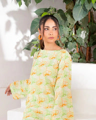 Ayla Studio Stitched PRINTED ESSENTIAL CO-ORD - Spring Orchid