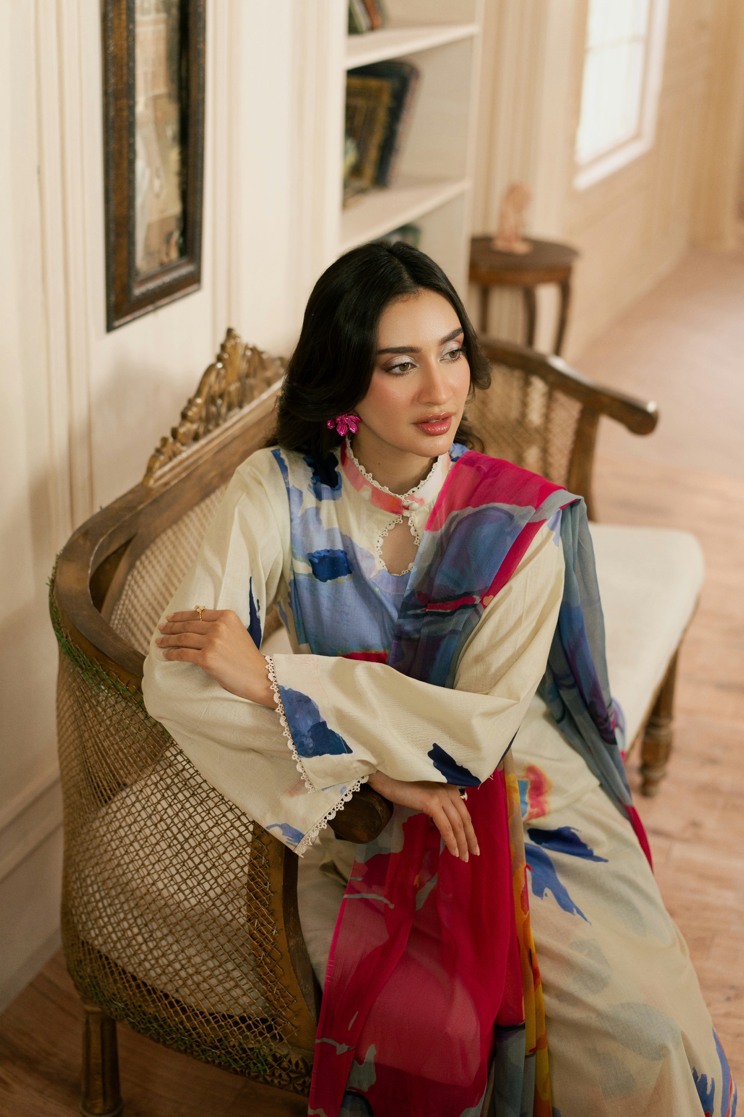 Dew Drop By Feathers Unstitched 3 Piece Lawn Collection-FIROSH-FT470