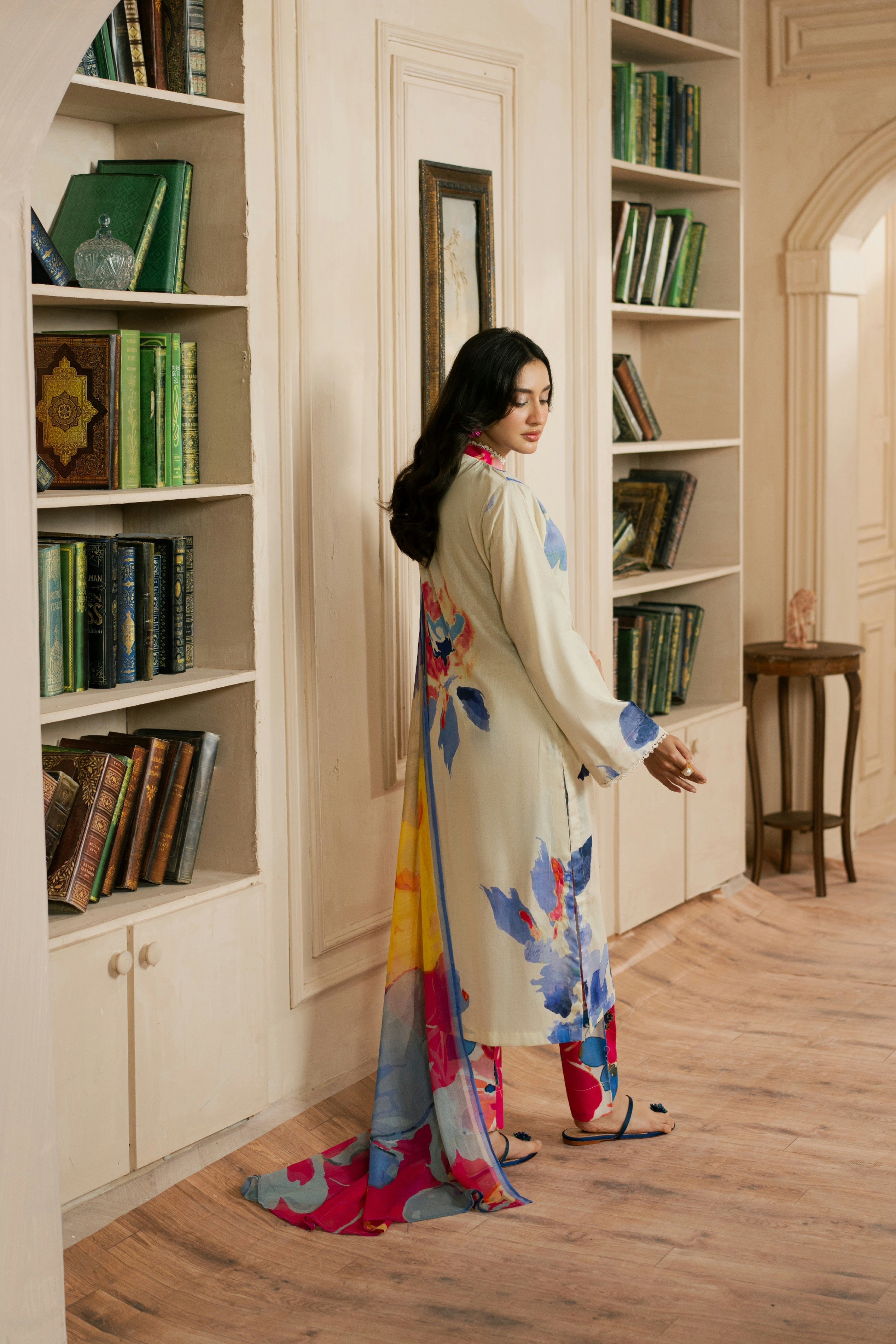 Dew Drop By Feathers Unstitched 3 Piece Lawn Collection-FIROSH-FT470
