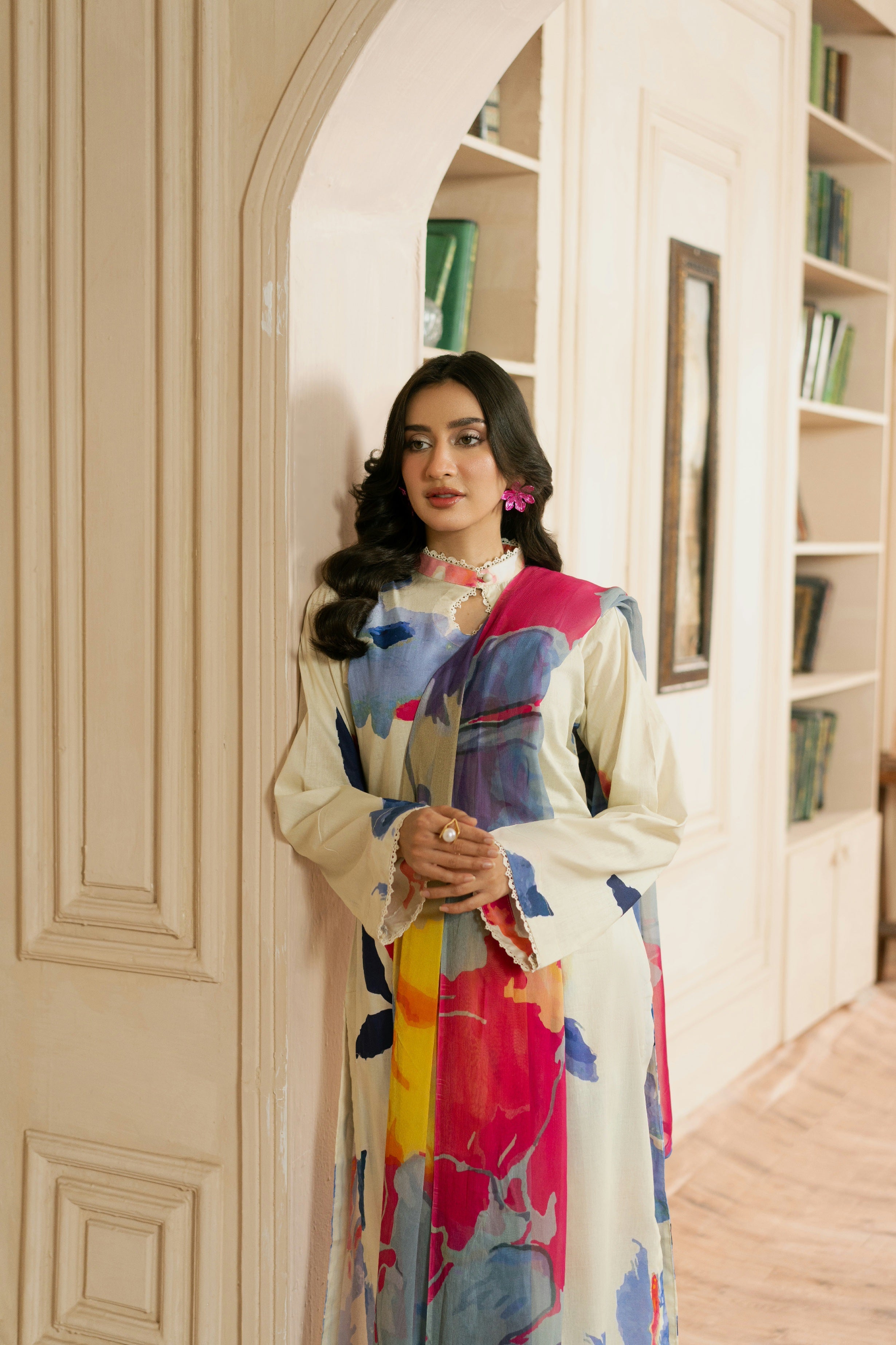 Dew Drop By Feathers Unstitched 3 Piece Lawn Collection-FIROSH-FT470