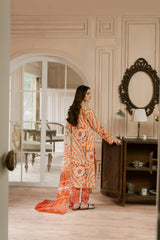 Dew Drop By Feathers Unstitched 3 Piece Lawn Collection-AUREL-FT451