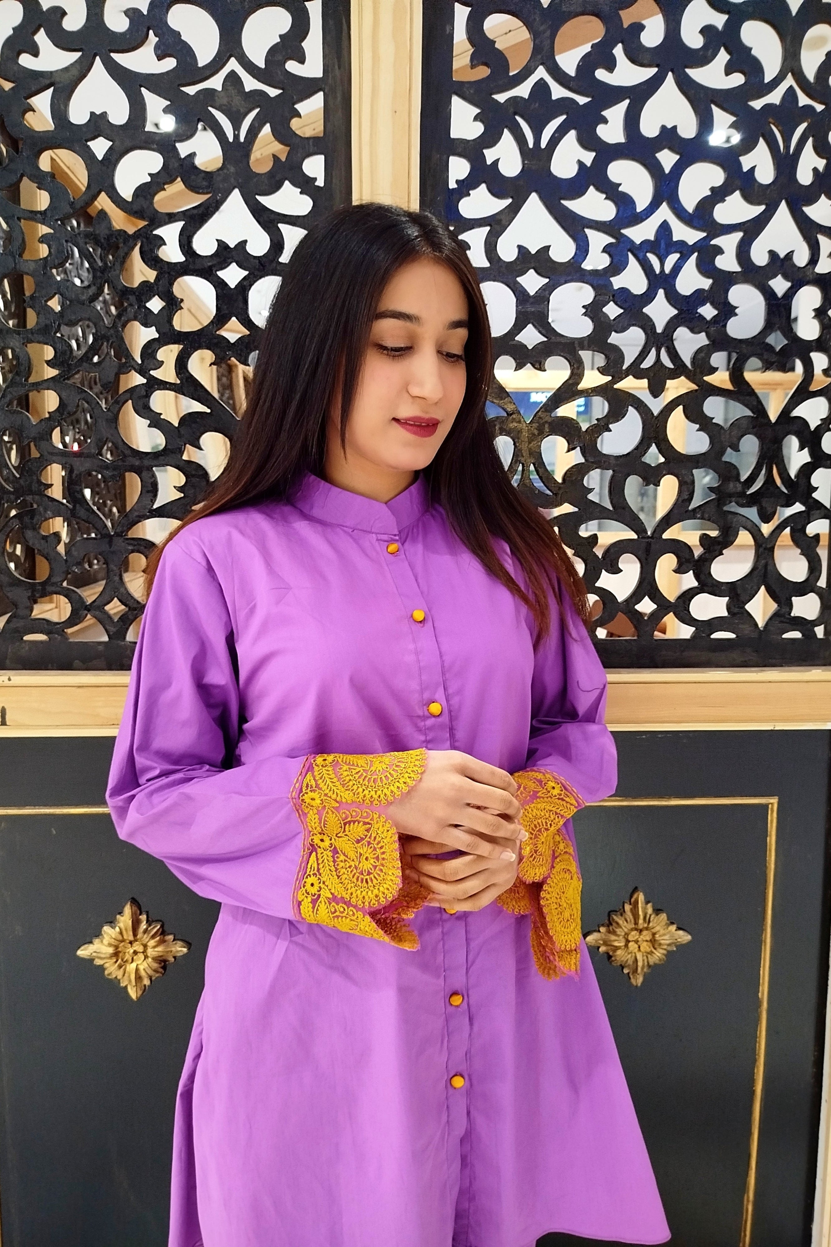 Urban Cut 2 Piece Cotton Embroidered Co-Ord Set