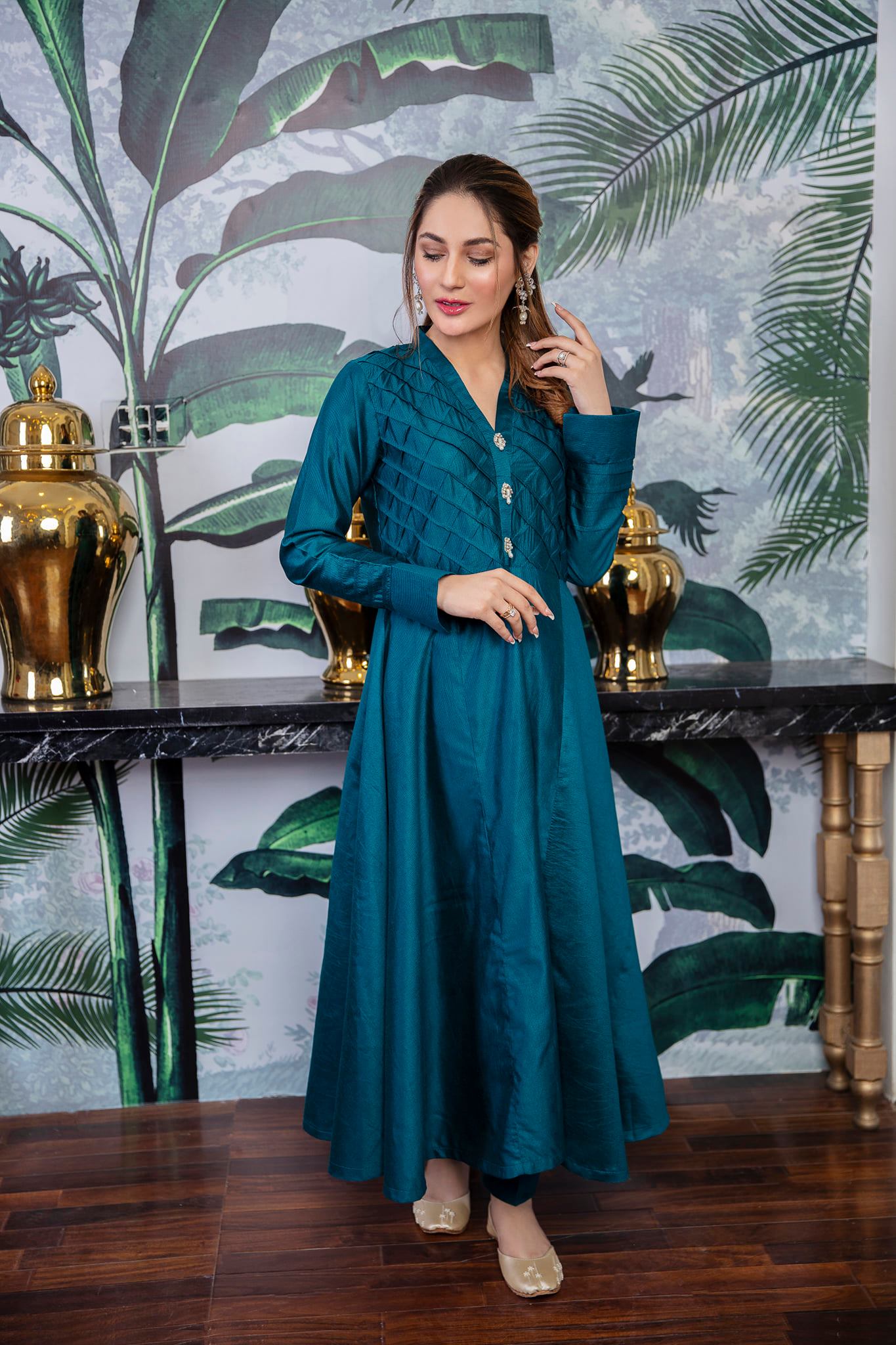 Panache Apparel Stitched Frock Collection-Taskeen