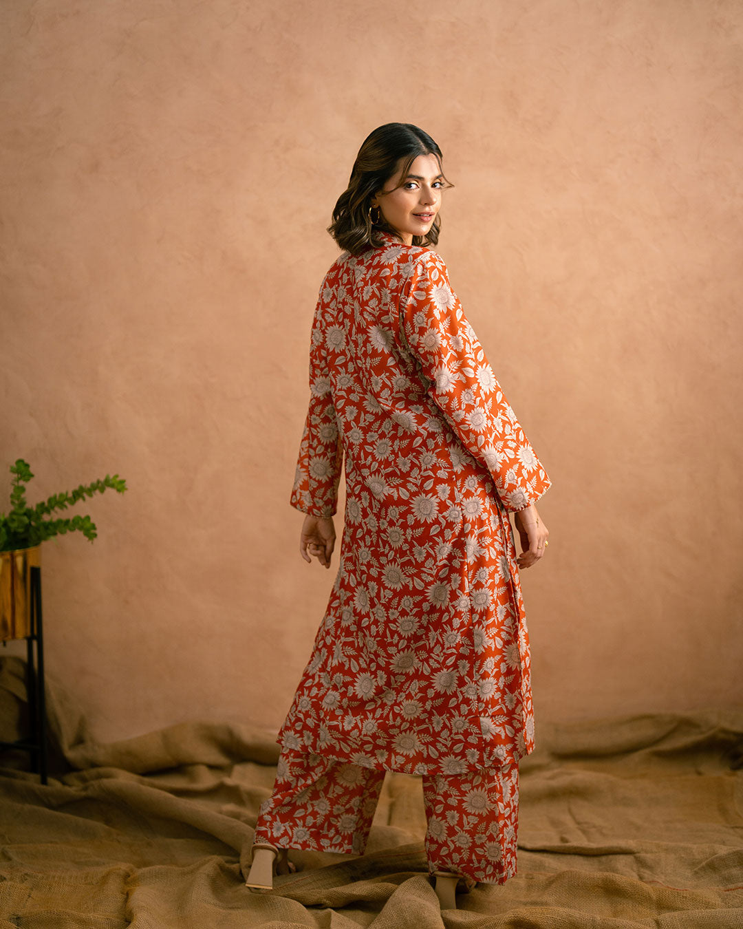 Ayla Studio Stitched PRINTED ESSENTIAL 2PC CO-ORD - Fiesta