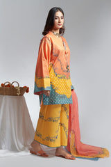 The Affordables By Mariam Malik Stitched 3 Piece Digital Printed Lawn Collection'2025-Amber
