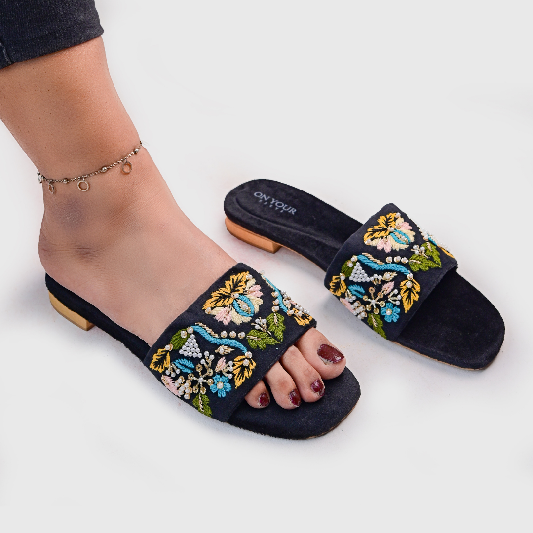On Your Feets Sliders-Black Whisper