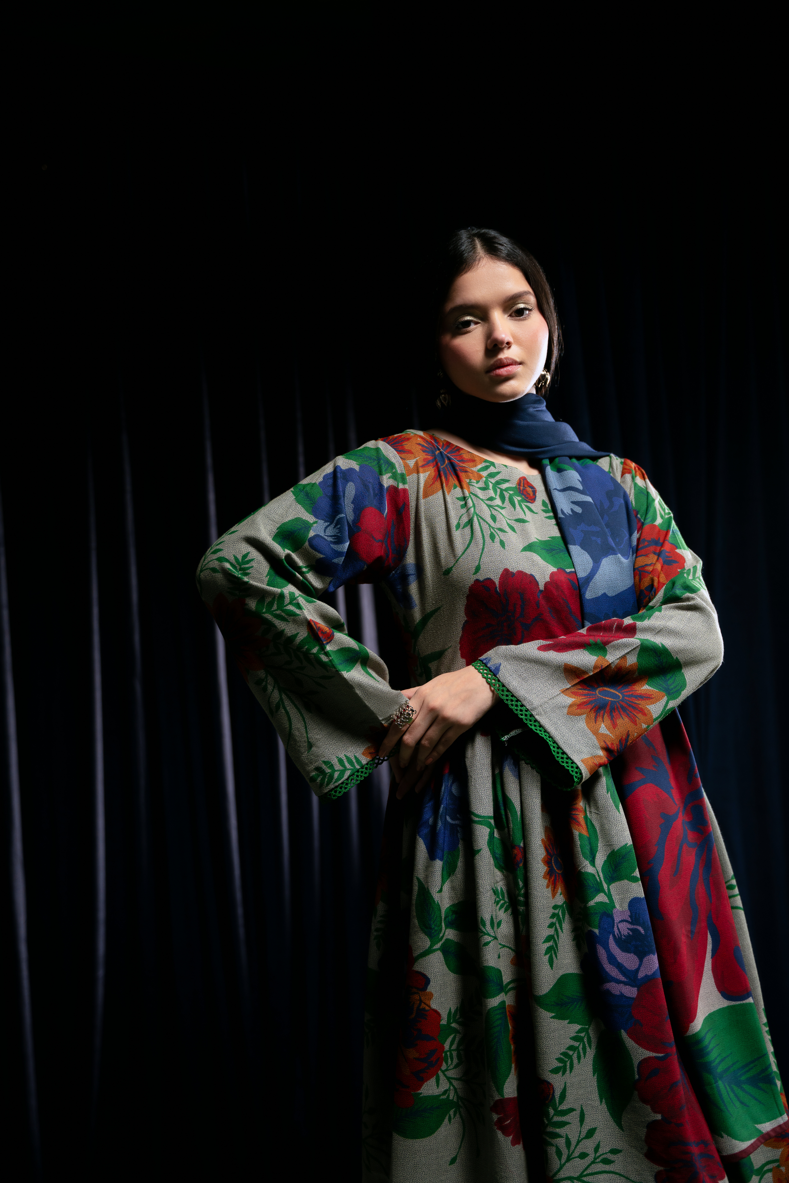Feathers Unstitched 3 Piece Winter Collection-BANO-FT422